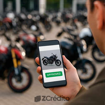 Motorcycle loan approval made easy for all credit scores. motorcycle loan approval